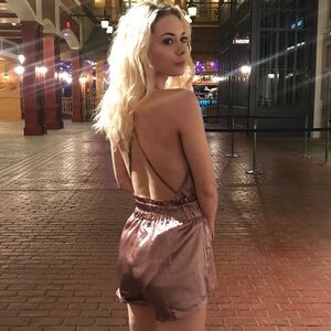 Lavender Satin Romper